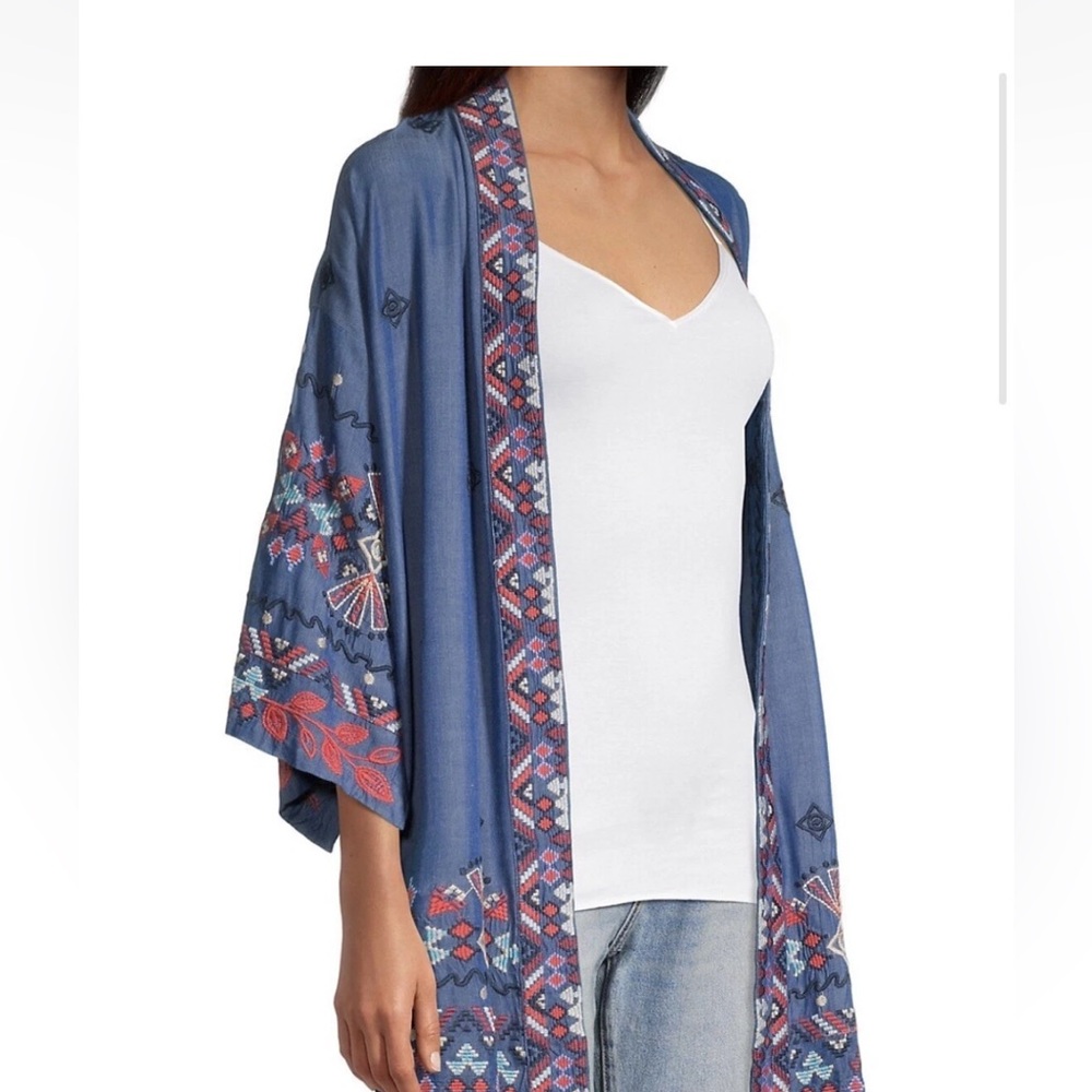 Johnny Was Mareen Chambray Kimono: XL - Picture 3 of 8